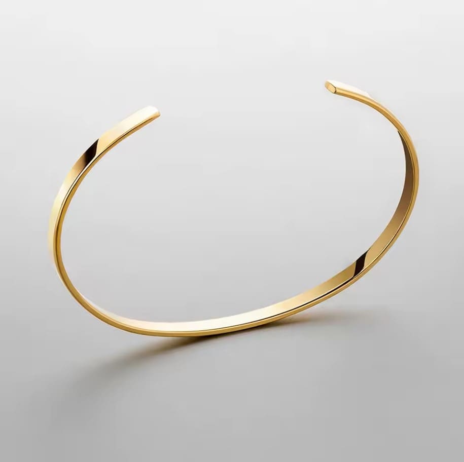 Bracelete masculino minimalista premium ajustável 3.5mm