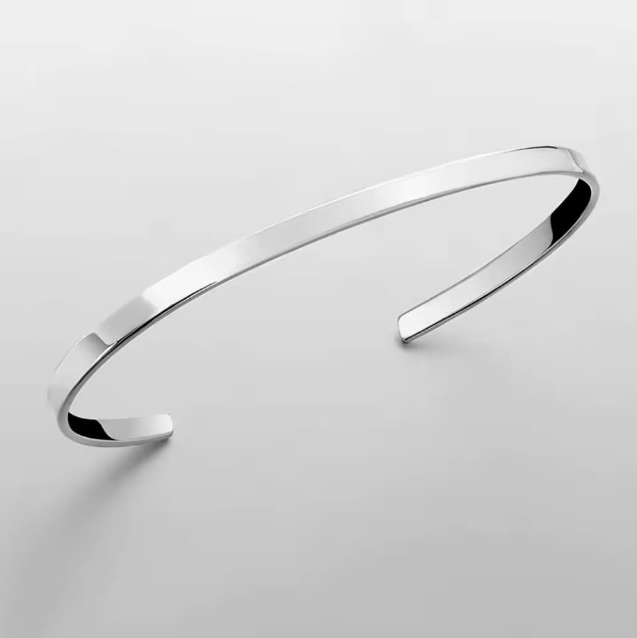 Bracelete masculino minimalista premium ajustável 3.5mm