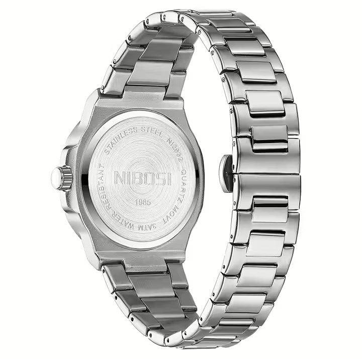 Pulseira de aço inoxidável ajustável do relógio Nibosi Astronaut