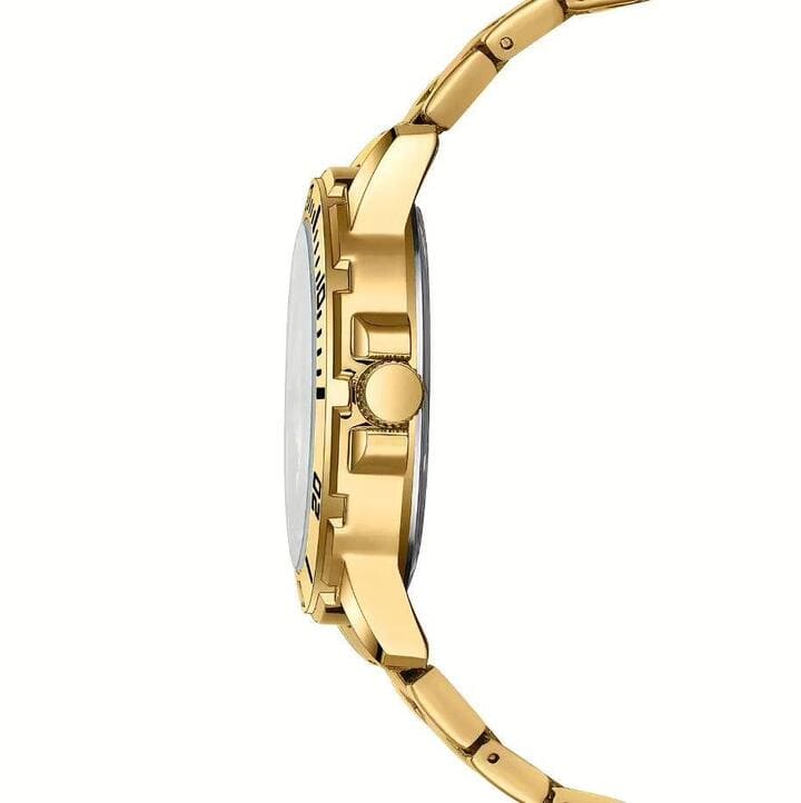 Relógio Nibosi Masculino Vellum Com Caixa e pulseira em aço inoxidável na cor dourado