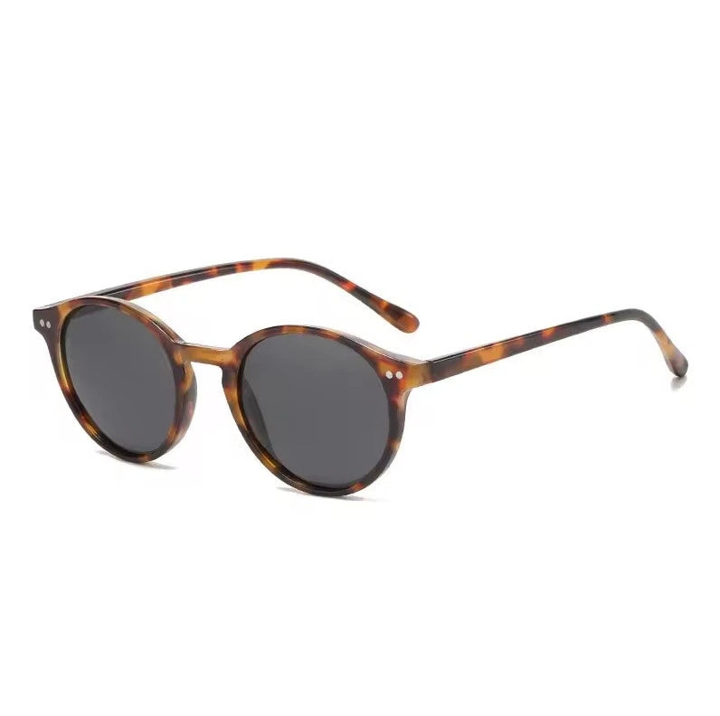 Óculos de Sol Feminino Nibosi Merry estampa marrom mesclada, vista lateral