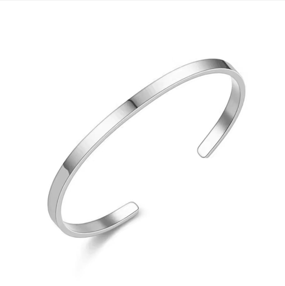 Bracelete masculino minimalista premium ajustável 3.5mm