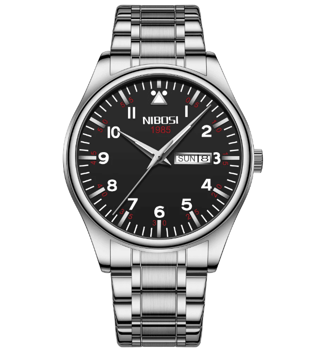 Relógio Masculino Nibosi Syncro Com Pulseira de Aço Inoxidável