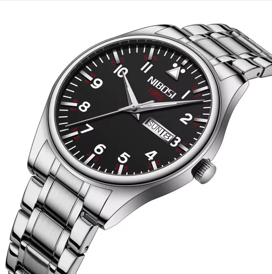 Relógio Masculino Nibosi Syncro Com Pulseira de Aço Inoxidável
