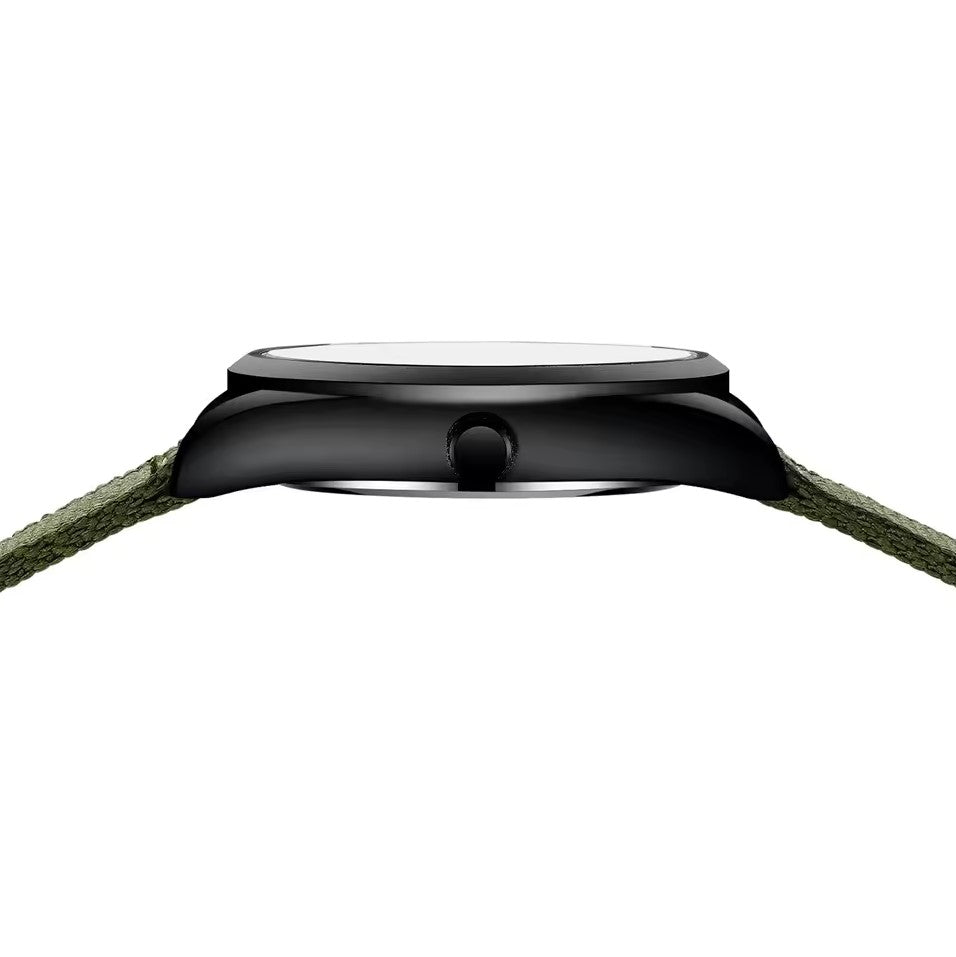 Relógio militar masculino Nibosi preto e verde