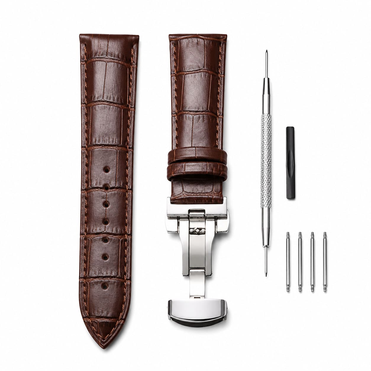 Pulseira de Couro Para Relógio Masculino Avulsa LH83