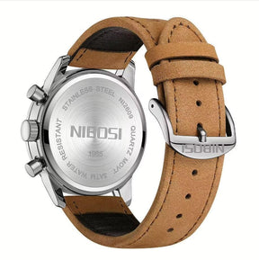 Pulseira de couro do relógio casual masculino Nibosi Altus