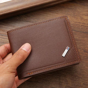 Homens inserções carteiras dobráveis imagem moeda bolsas finas dinheiro de negócios titular de cartões de identificação de crédito sacos de capacidade de proteção vintage