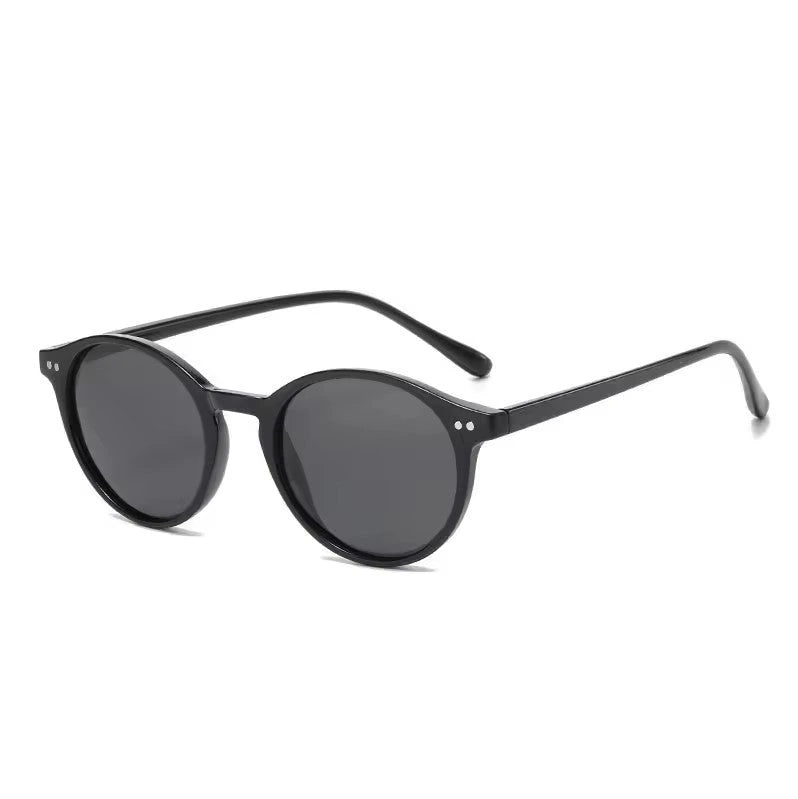 Óculos de Sol Masculino Nibosi Orion preto com lentes pretas, vista lateral