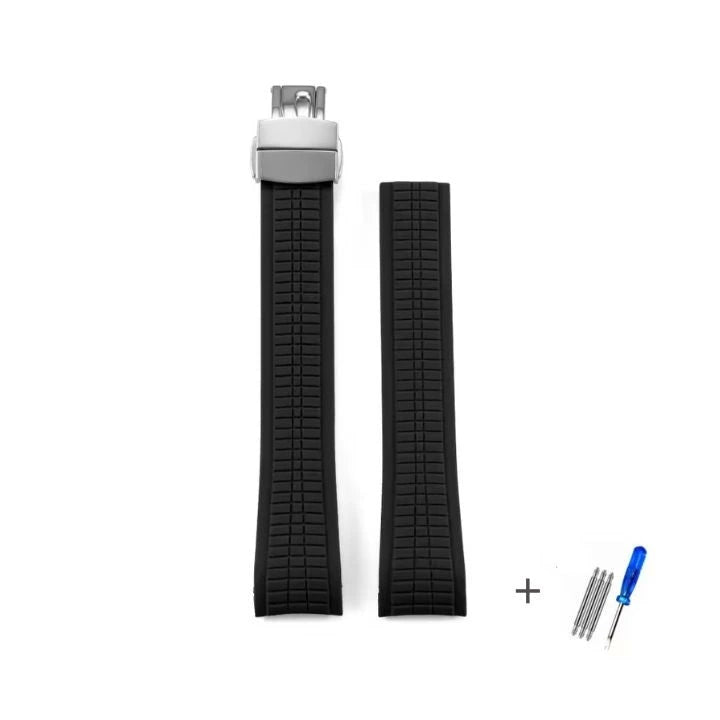 Pulseira de Silicone Nibosi preta avulsa