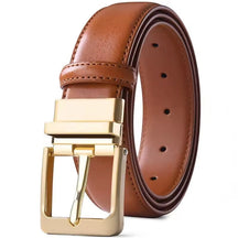 Cinto Masculino de Couro Legítimo Nibosi FH-490 whisky