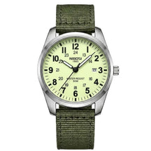 Relógio militar masculino Nibosi preto e verde