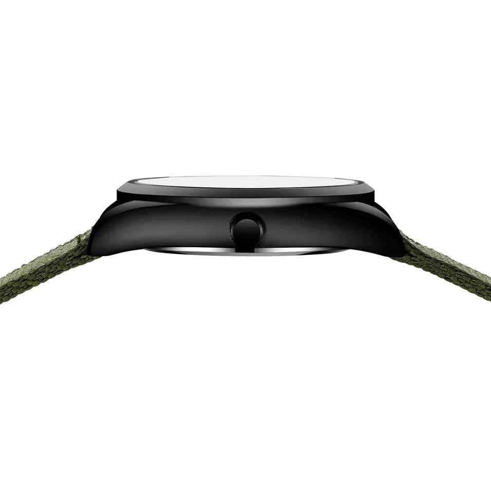Relógio militar masculino Nibosi preto e verde